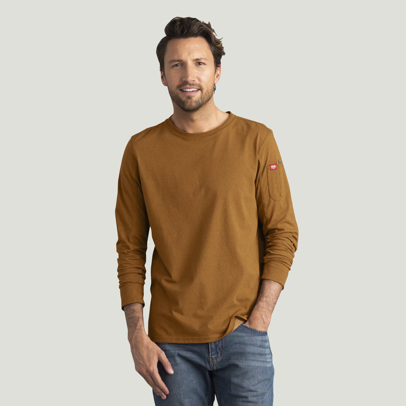 Men's Long Sleeve Midweight Performance Tee image number 5