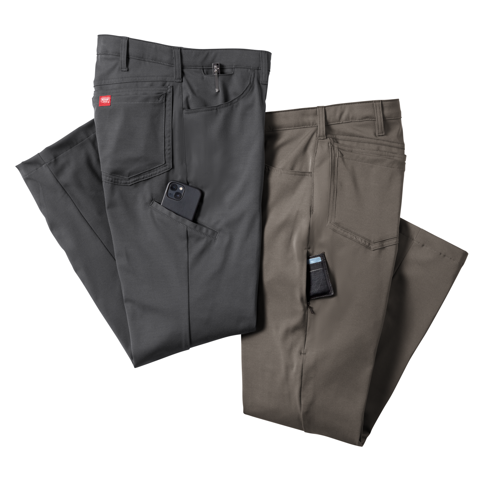 Affix Grey Flex-Grid Work Trousers Affix