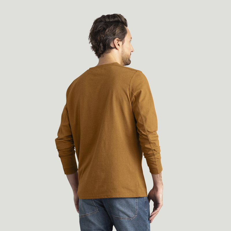 Men's Long Sleeve Midweight Performance Tee image number 6