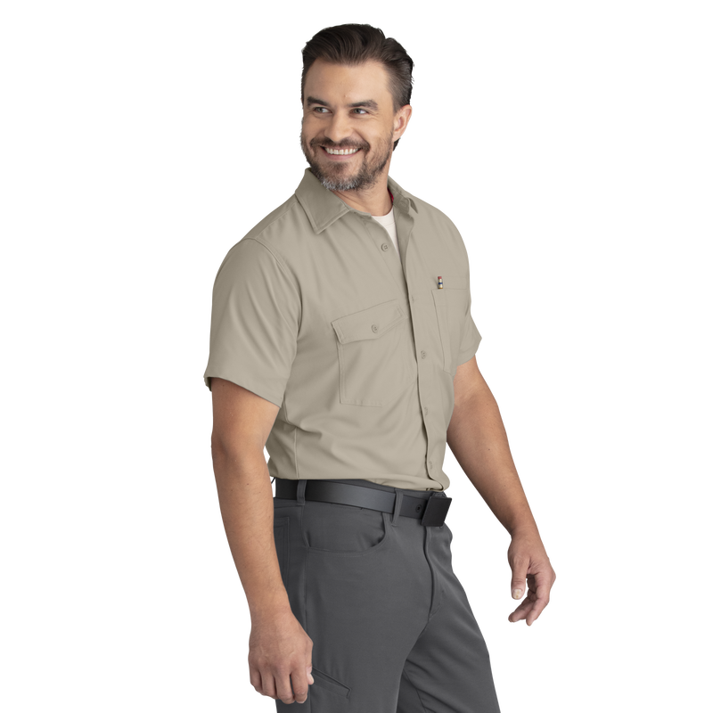 Men's Cooling Short Sleeve Work Shirt image number 10