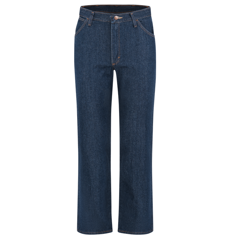 Airgas - R30PD60PW3432 - Red Kap® 34 X 32 Blue 13.75 Ounce Cotton Jeans  With Zipper Closure