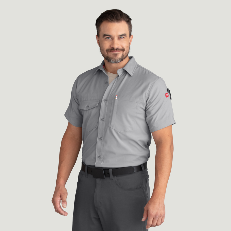 Men's Cooling Short Sleeve Work Shirt image number 6