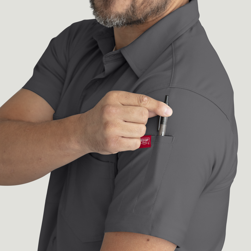 Men's Cooling Short Sleeve Work Shirt image number 16