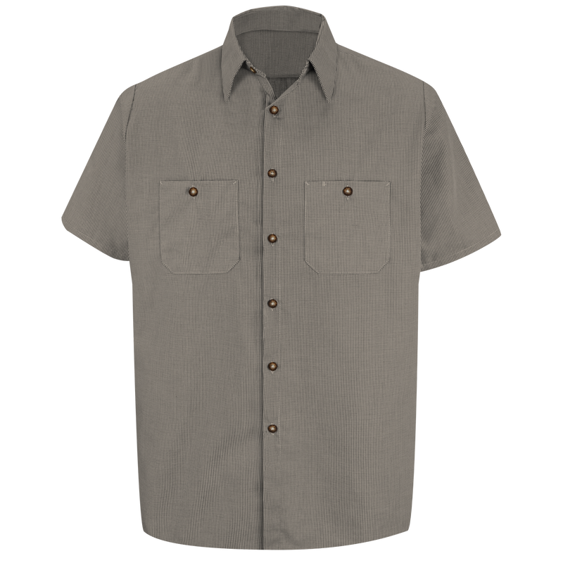 Men's Uniform Shirt - Short Sleeve Microcheck | Red Kap® | Red Kap®