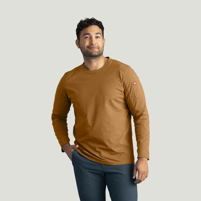 Men's Long Sleeve Midweight Performance Tee image number 9