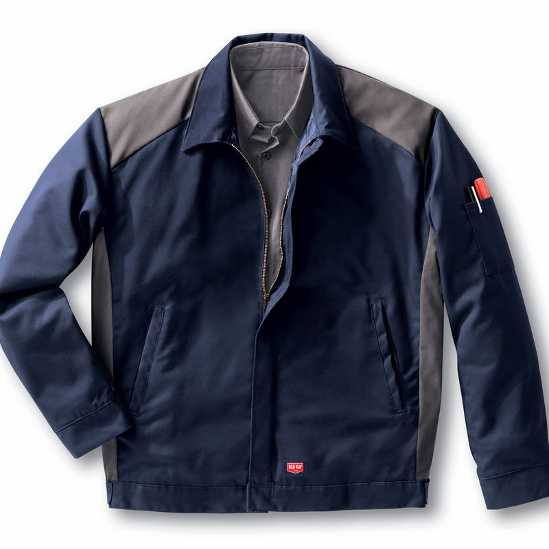 | Men\'s Work Red Red Mechanic Kap® Kap® | Jacket Colorblock Coat |