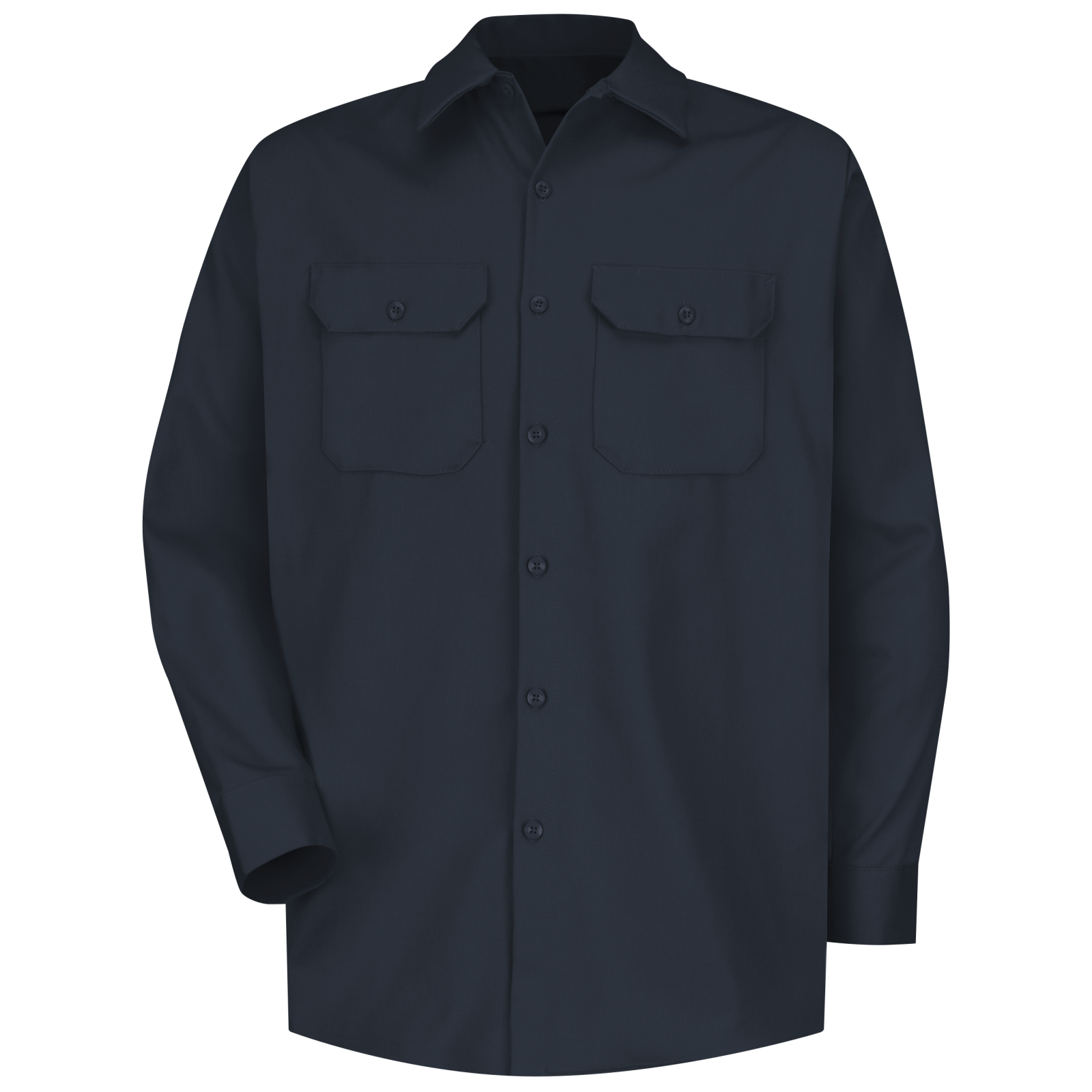 Red Kap Men's Medium Dark Navy Deluxe Heavyweight Cotton Shirt