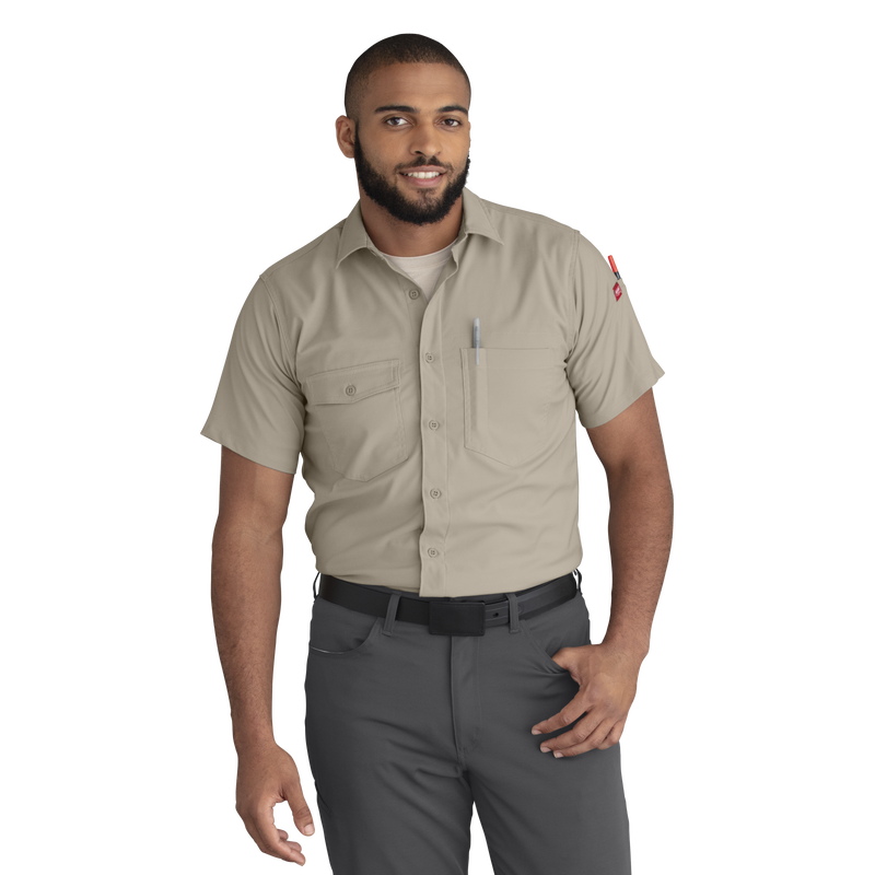 Men's Cooling Short Sleeve Work Shirt image number 4