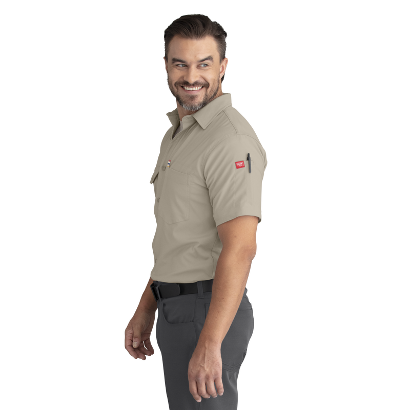 Men's Cooling Short Sleeve Work Shirt image number 8