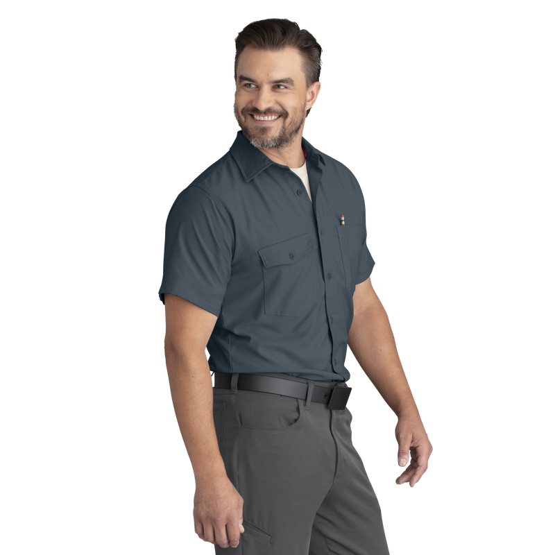 Men's Cooling Short Sleeve Work Shirt image number 11