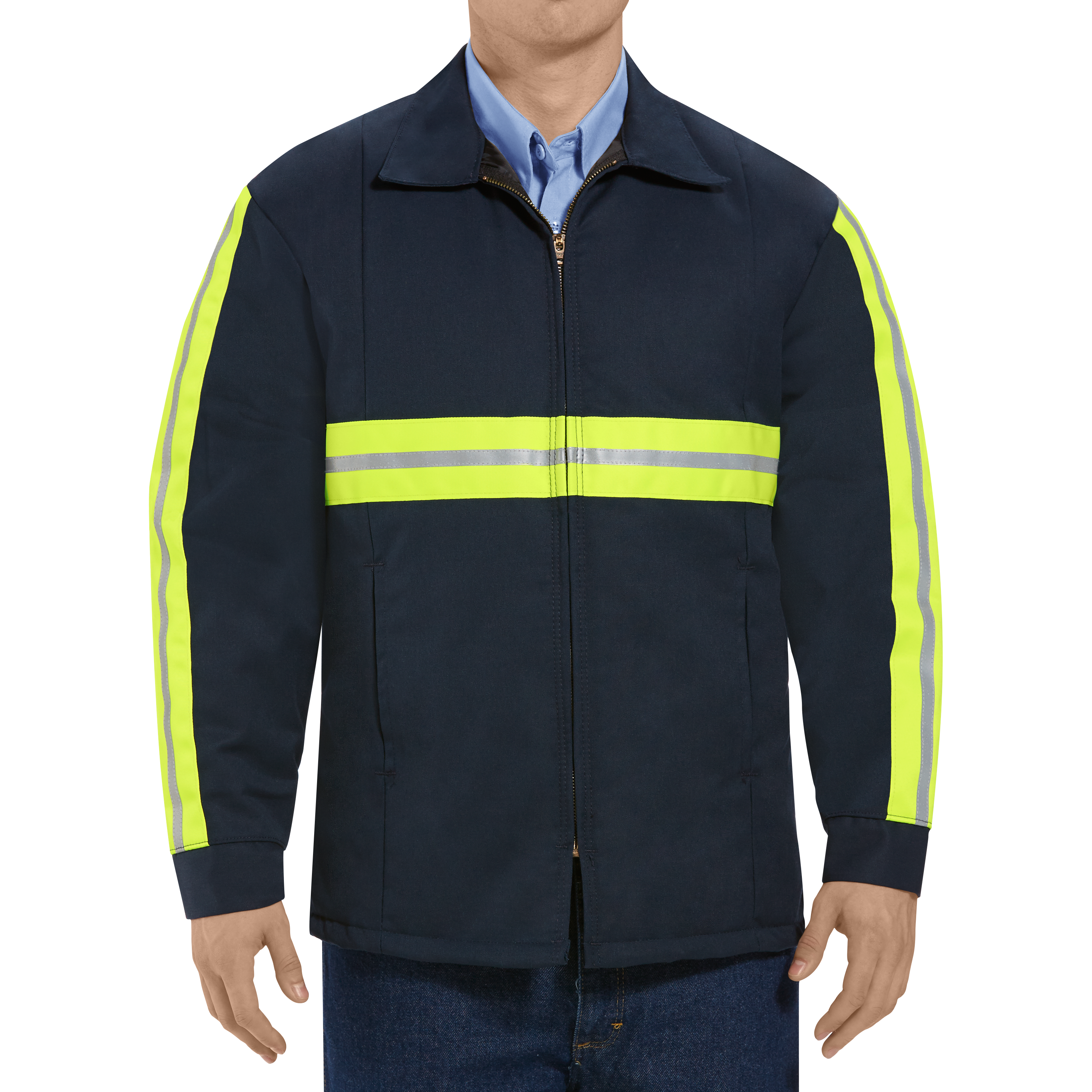 Men's Enhanced Visibility Perma-Lined Panel Jacket | Red Kap®