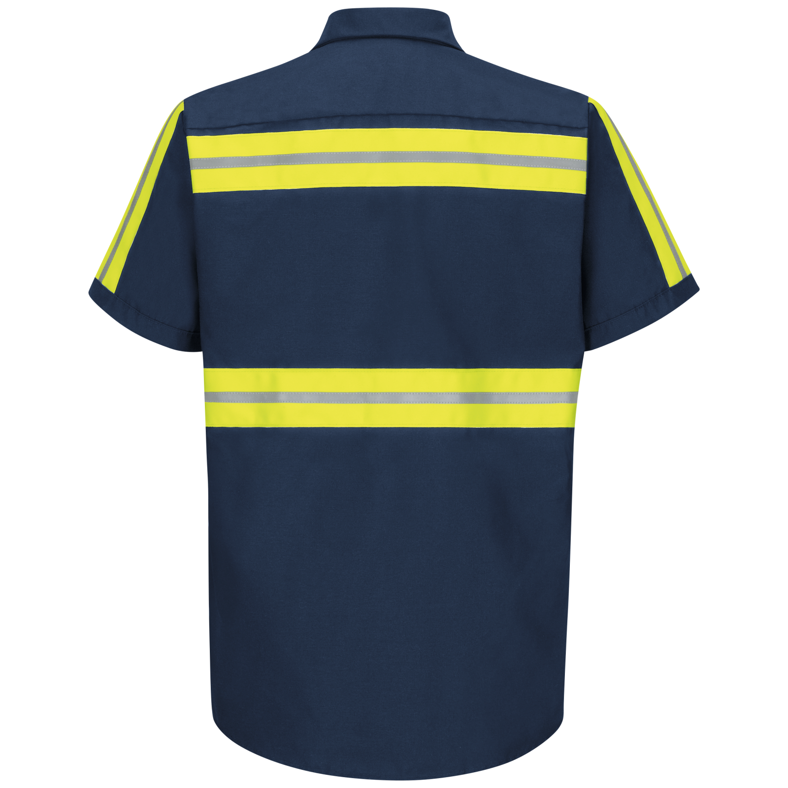 Hi-Vis Short Sleeve Ripstop Shirt, Type O Class 1, Red Kap